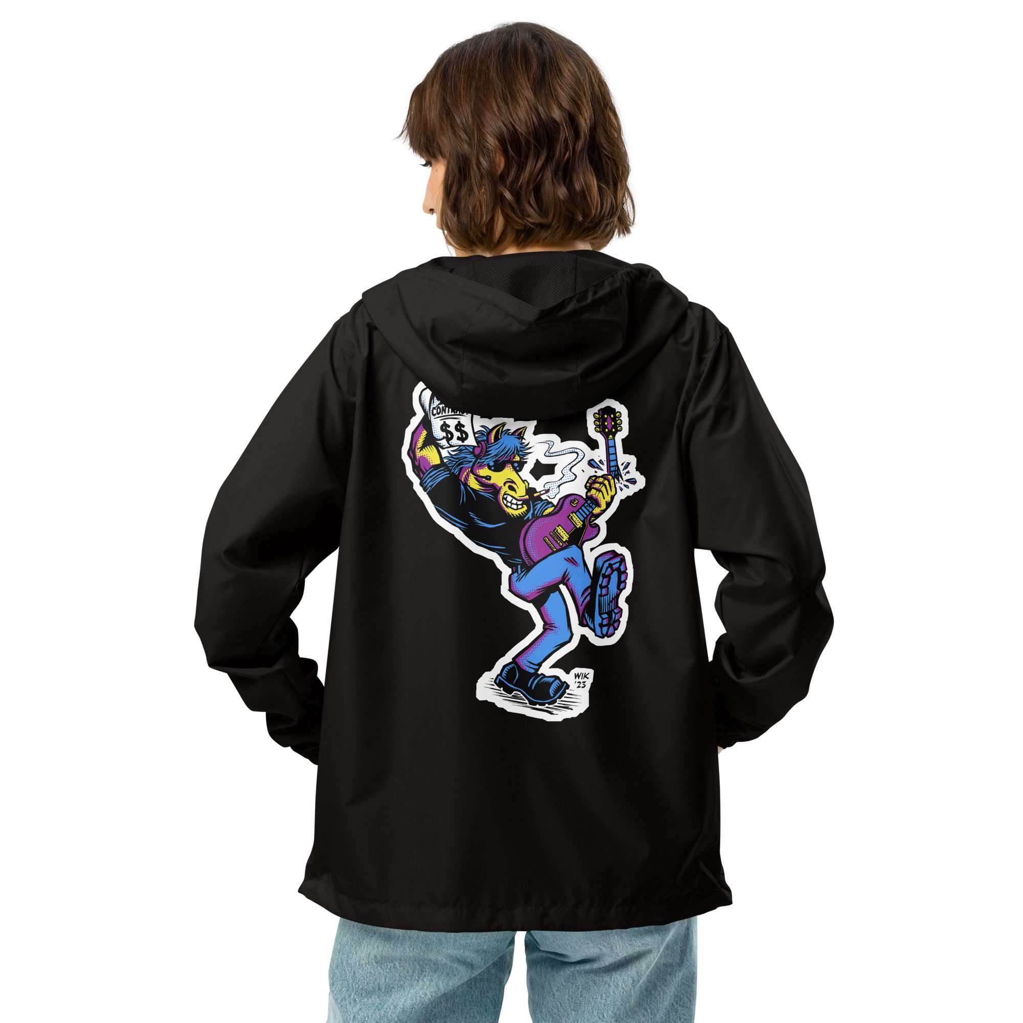 DTN lightweight zip up windbreaker